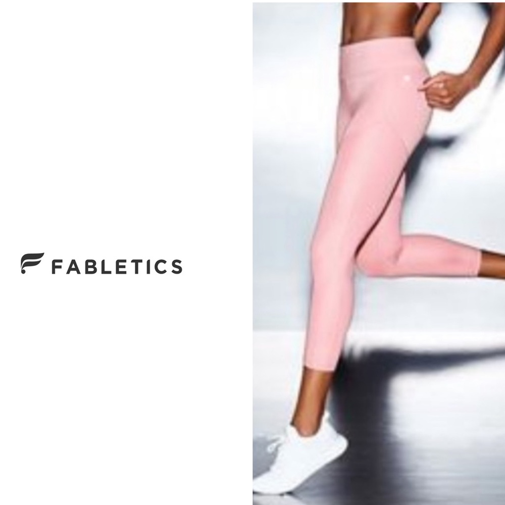Fabletics Salar UltraCool Shine leggings - rose bloom pink